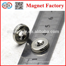 N35 round neodymium countersunk magnet with hole